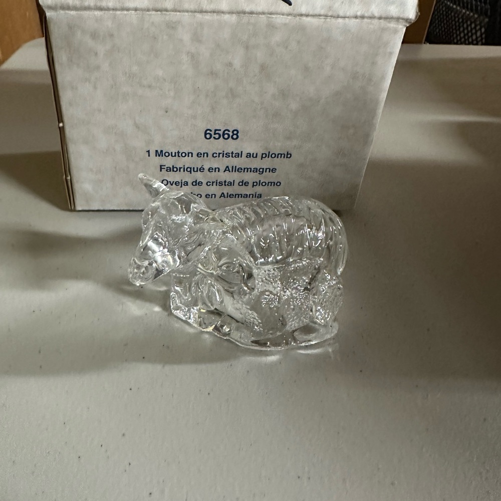 Princess House Crystal Sheep Figurine